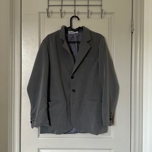 Grey Official Preppy Casual Blazer Jacket S Size
